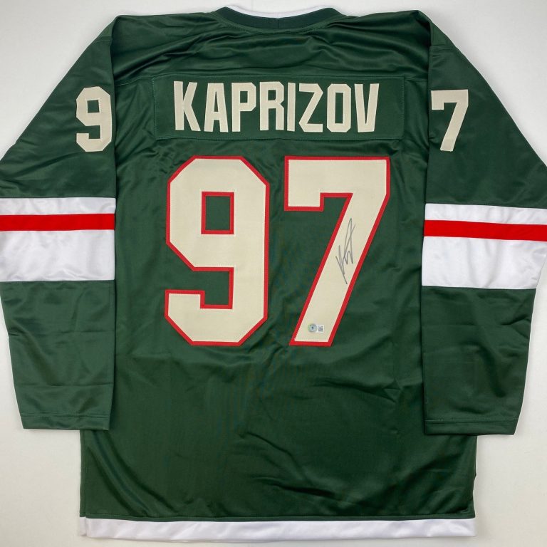Autographed/Signed Kirill Kaprizov Minnesota Green Jersey Beckett BAS COA