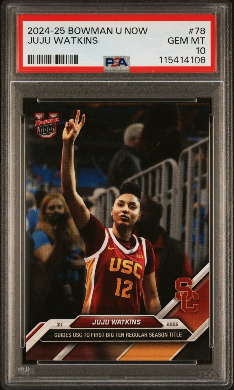Graded 2024 Topps Bowman U Now JuJu Watkins #78 Rookie Card PSA 10
