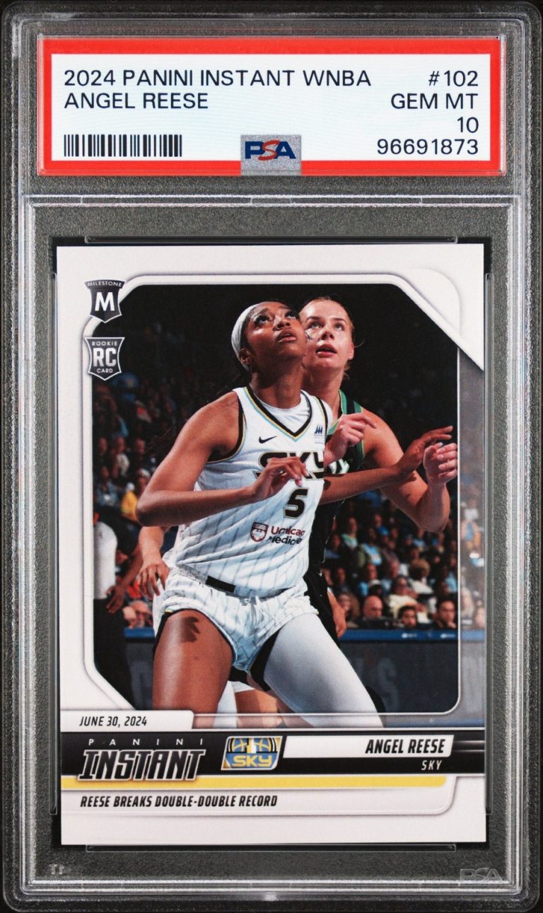 Graded 2024 Panini Instant WNBA Angel Reese #102 Rookie Card PSA 10