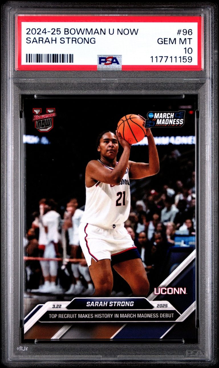 Graded 2024 Topps Bowman U Now Sarah Strong #96 Rookie RC Card PSA 10