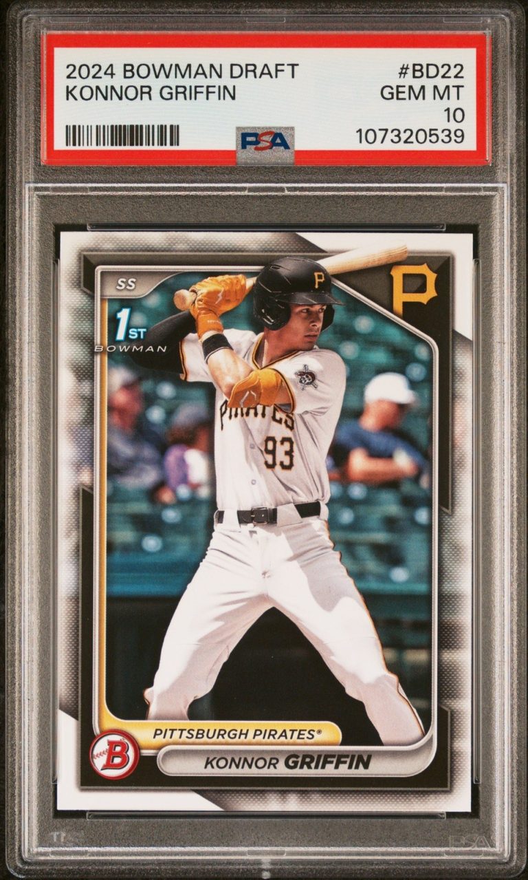 Graded 2024 Topps Bowman Draft Konnor Griffin #BD22 Rookie Card PSA 10