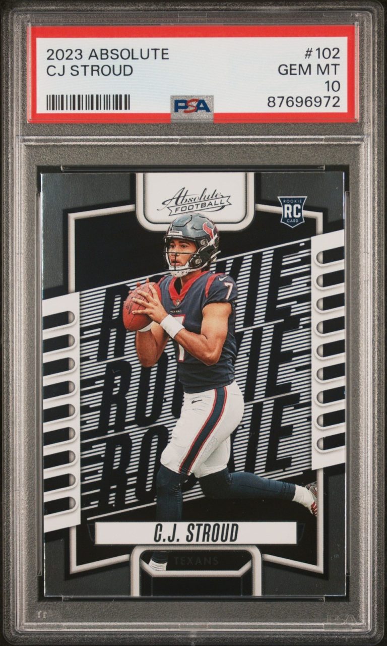 Graded 2023 Panini Absolute CJ Stroud #102 Rookie RC Card PSA 10 Gem
