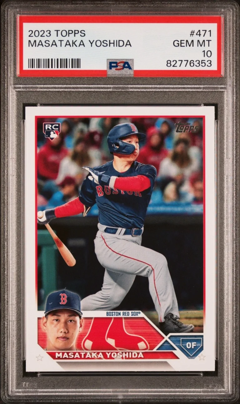 Graded 2023 Topps Masataka Yoshida #471 Rookie RC Card PSA 10 Gem Mint