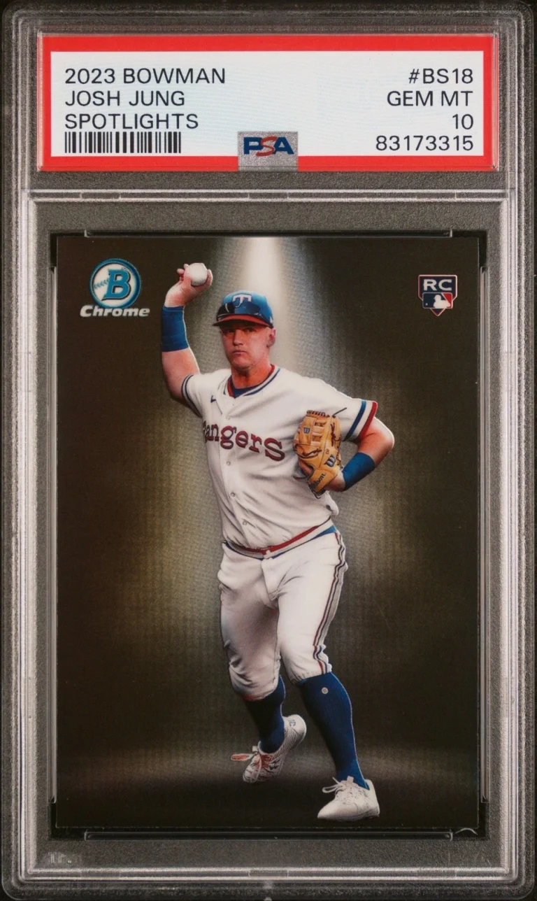 Graded 2023 Topps Bowman Josh Jung #BS18 Spotlights Rookie Card PSA 10
