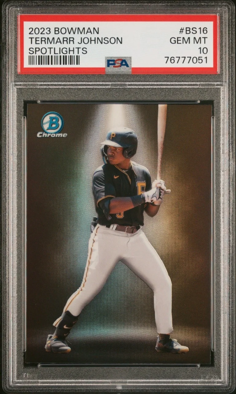 Graded 2023 Bowman Termarr Johnson #BS16 Spotlights RC Baseball Card PSA 10