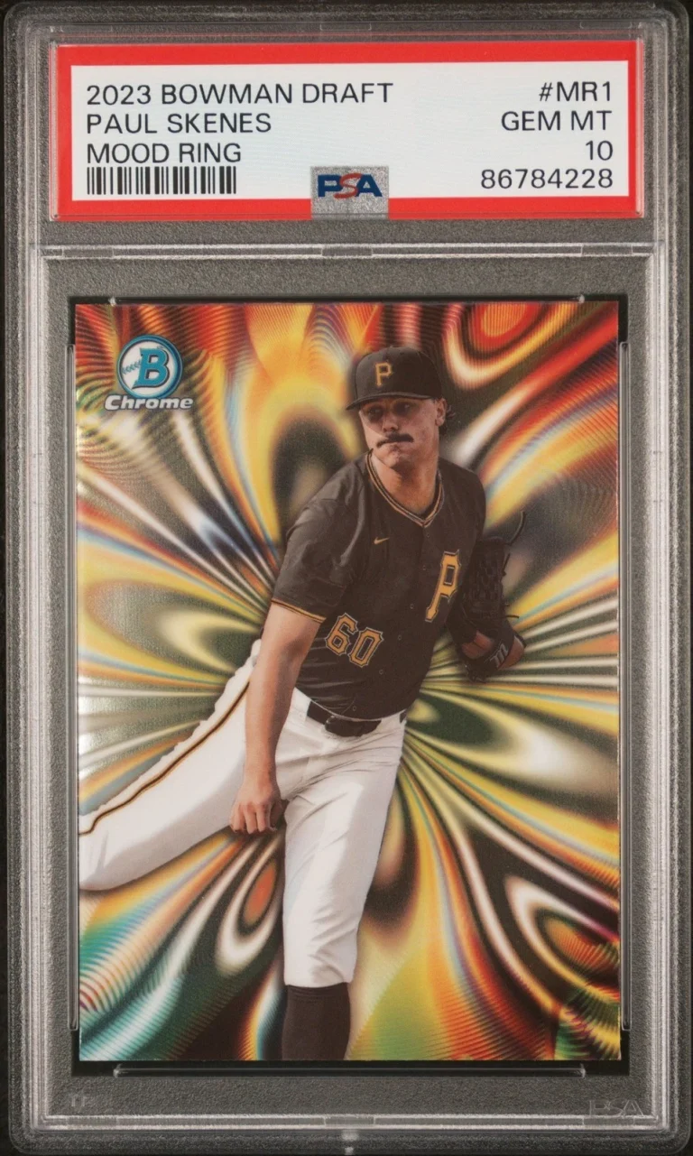 Graded 2023 Bowman Draft Paul Skenes #MR1 Mood Ring Rookie Card PSA 10