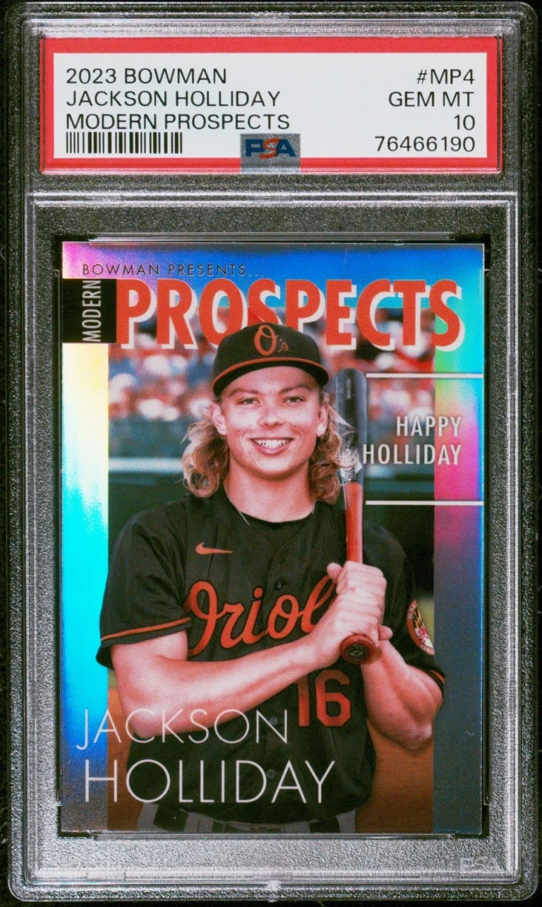Graded 2023 Bowman Jackson Holliday #MP4 Modern Prospects Card PSA 10