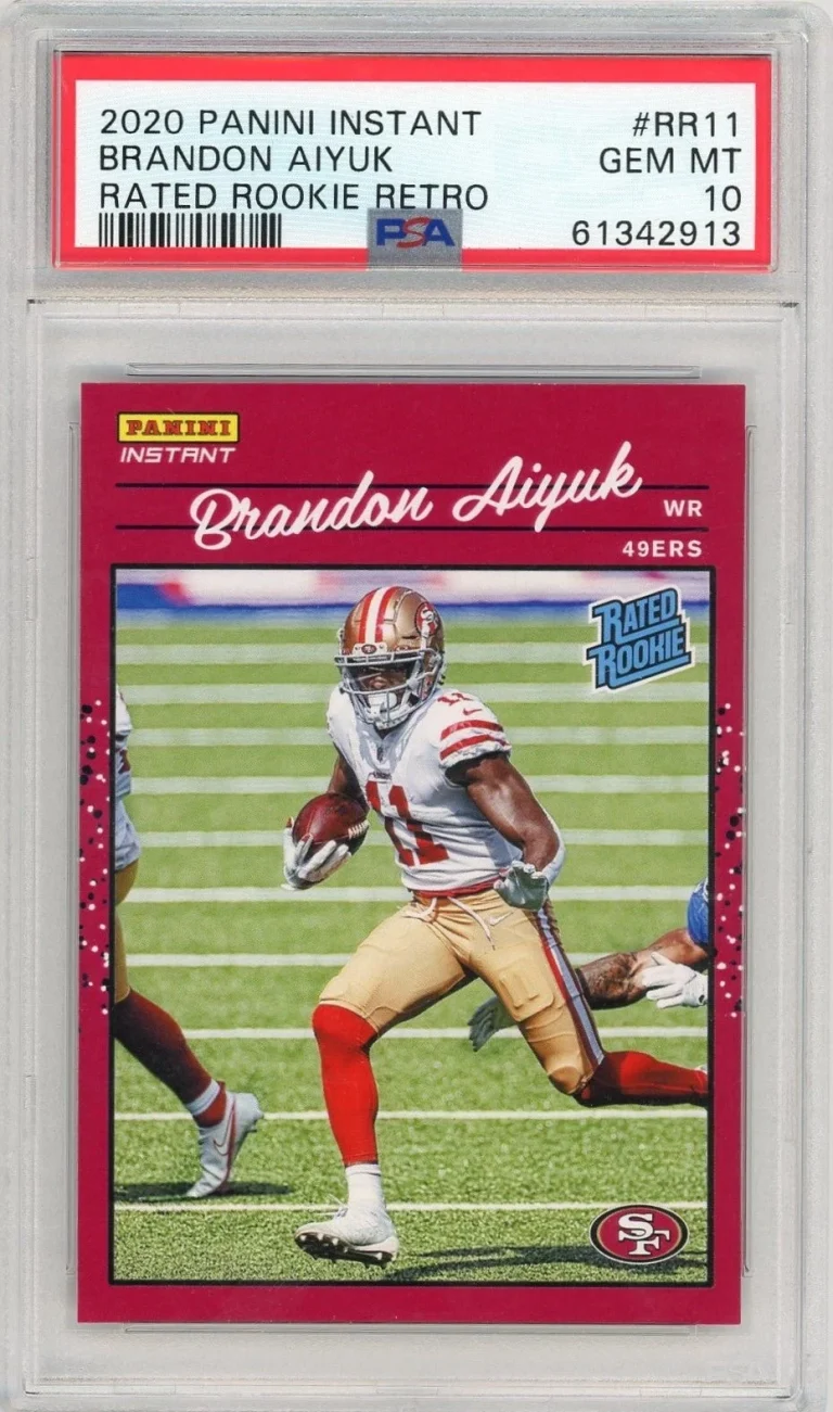 Graded 2020 Instant Brandon Aiyuk #RR11 Rated Rookie Retro Card PSA 10