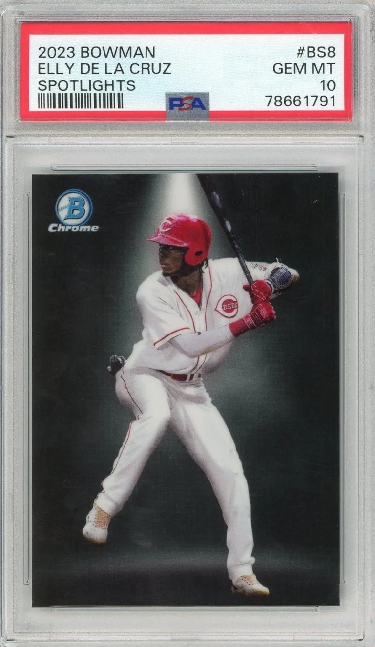 Graded 2023 Bowman Elly De La Cruz #BS8 Spotlights Rookie Card PSA 10