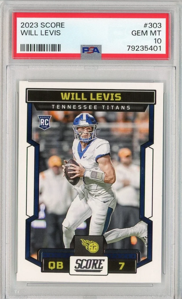 Graded 2023 Panini Score Will Levis #303 Rookie RC Card PSA 10 Gem Mint