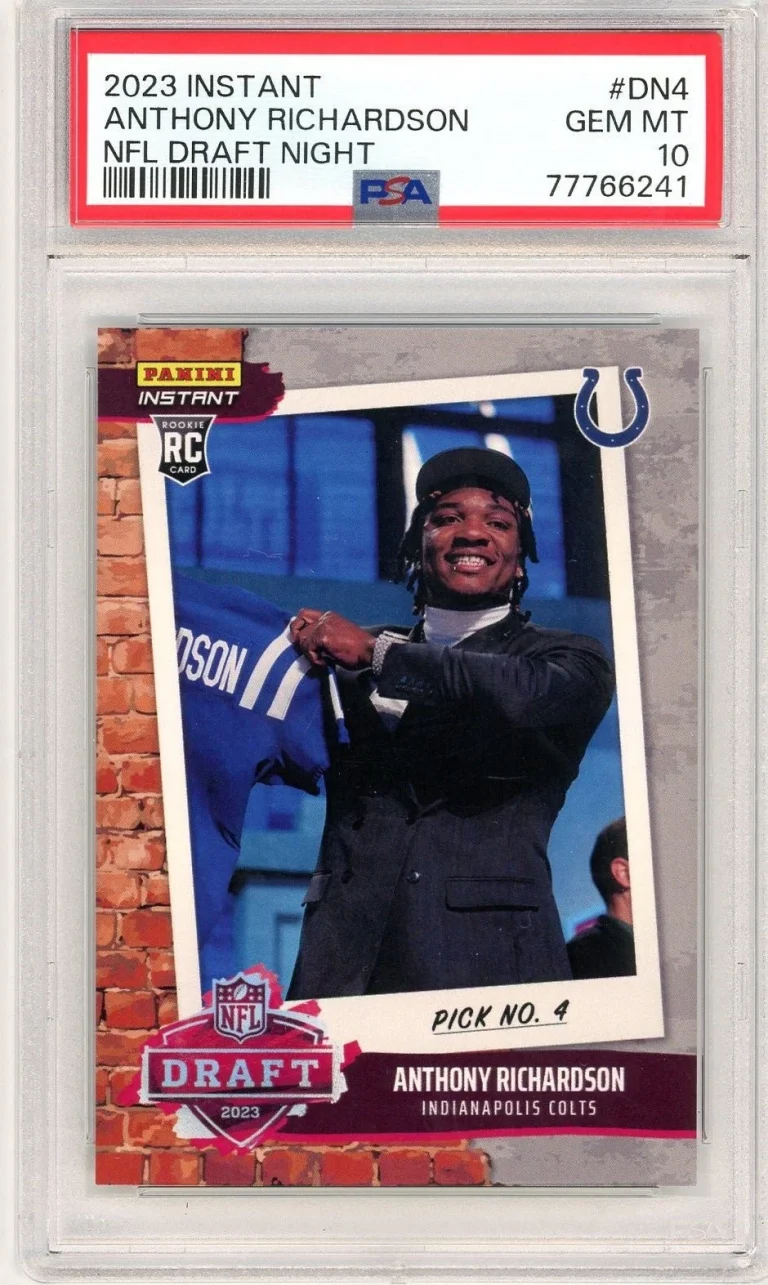 Graded 2023 Panini Instant Anthony Richardson #DN4 Draft Night Card PSA 10
