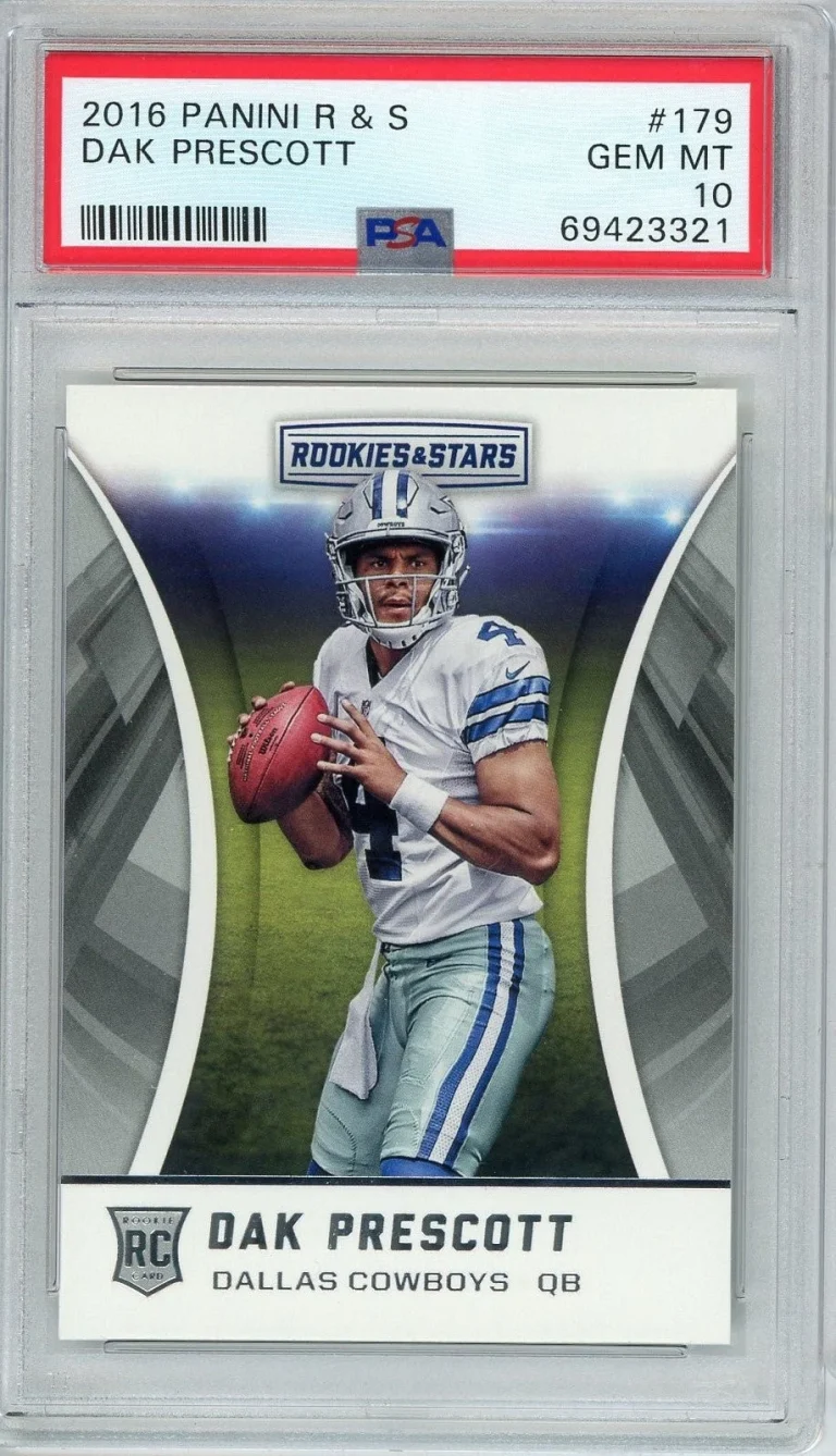 Graded 2016 Panini R & S Dak Prescott #179 Rookie RC Card PSA 10 Gem