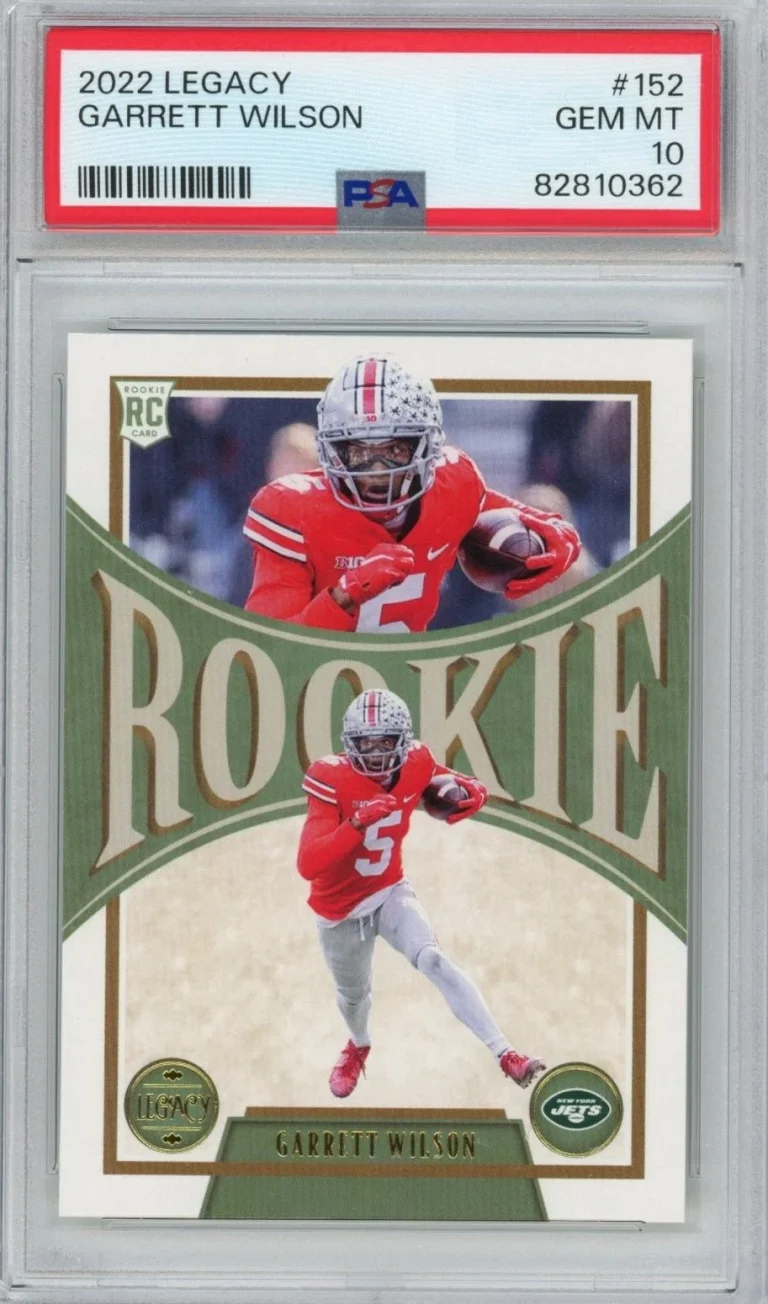Graded 2022 Panini Legacy Garrett Wilson #152 Rookie RC Card PSA 10 Gem