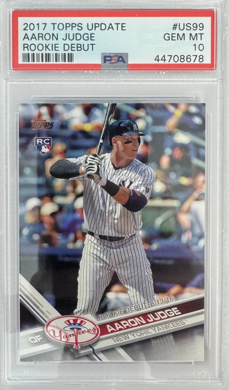 Graded 2017 Topps Update Aaron Judge #US99 Rookie Debut Card PSA 10
