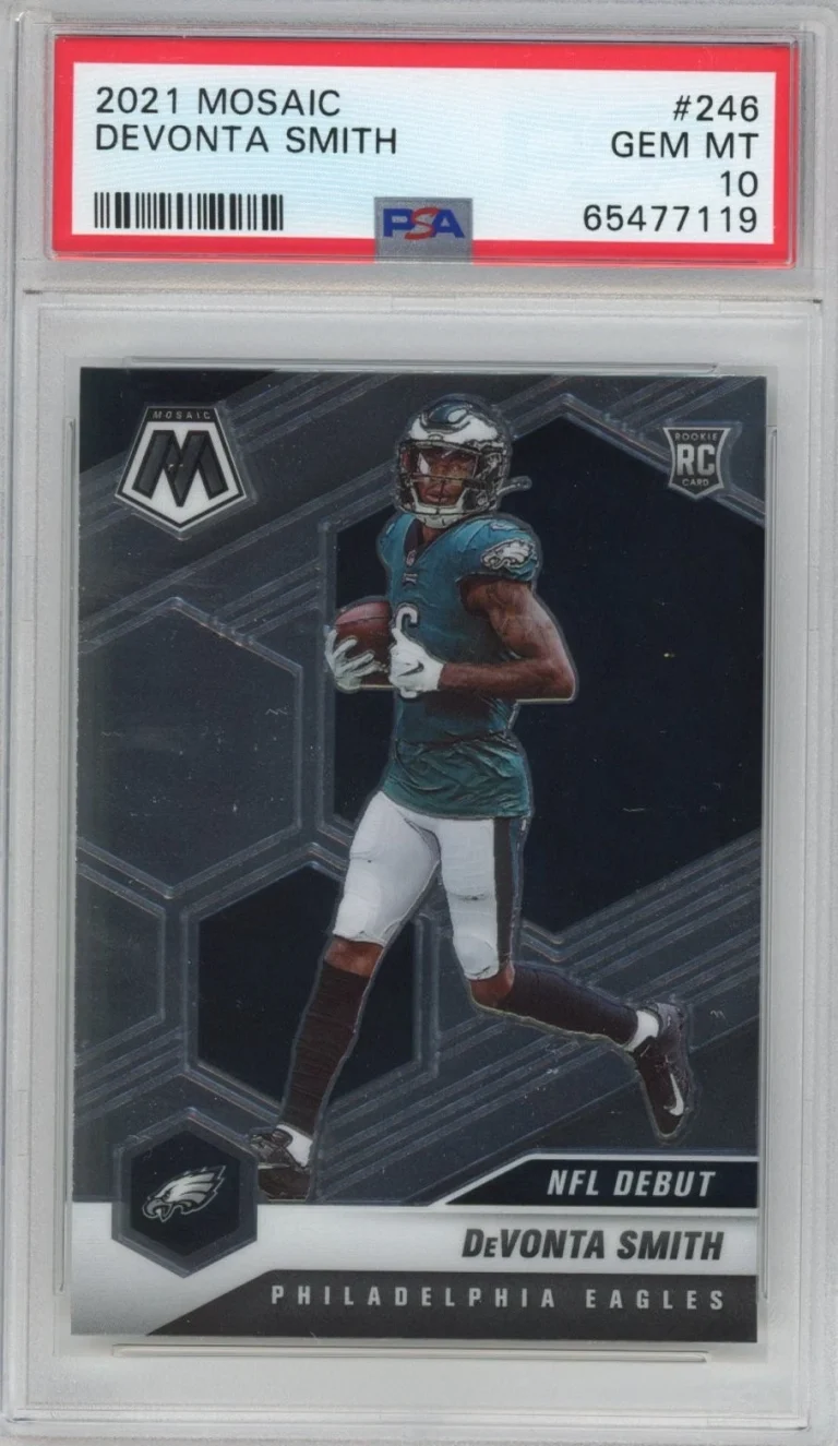 Graded 2021 Panini Mosaic DeVonta Smith #246 Rookie RC Card PSA 10 Gem