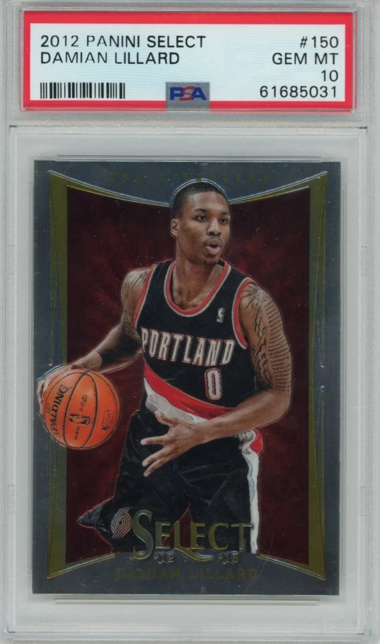 Graded 2012-13 Panini Select Damian Lillard #150 Rookie Card PSA 10
