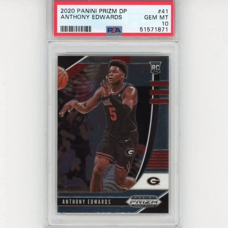 Graded 2020-21 Panini Prizm DP Anthony Edwards #41 Rookie Card PSA 10