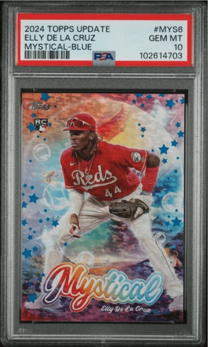 Graded 2024 Topps Update Elly De La Cruz #MYS6 Blue RC Baseball Card PSA 10