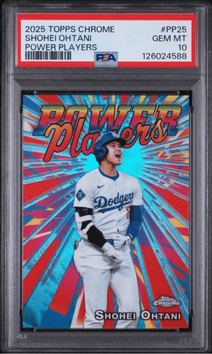 Graded 2025 Topps Chrome Shohei Ohtani #PP25 Power Players Card PSA 10