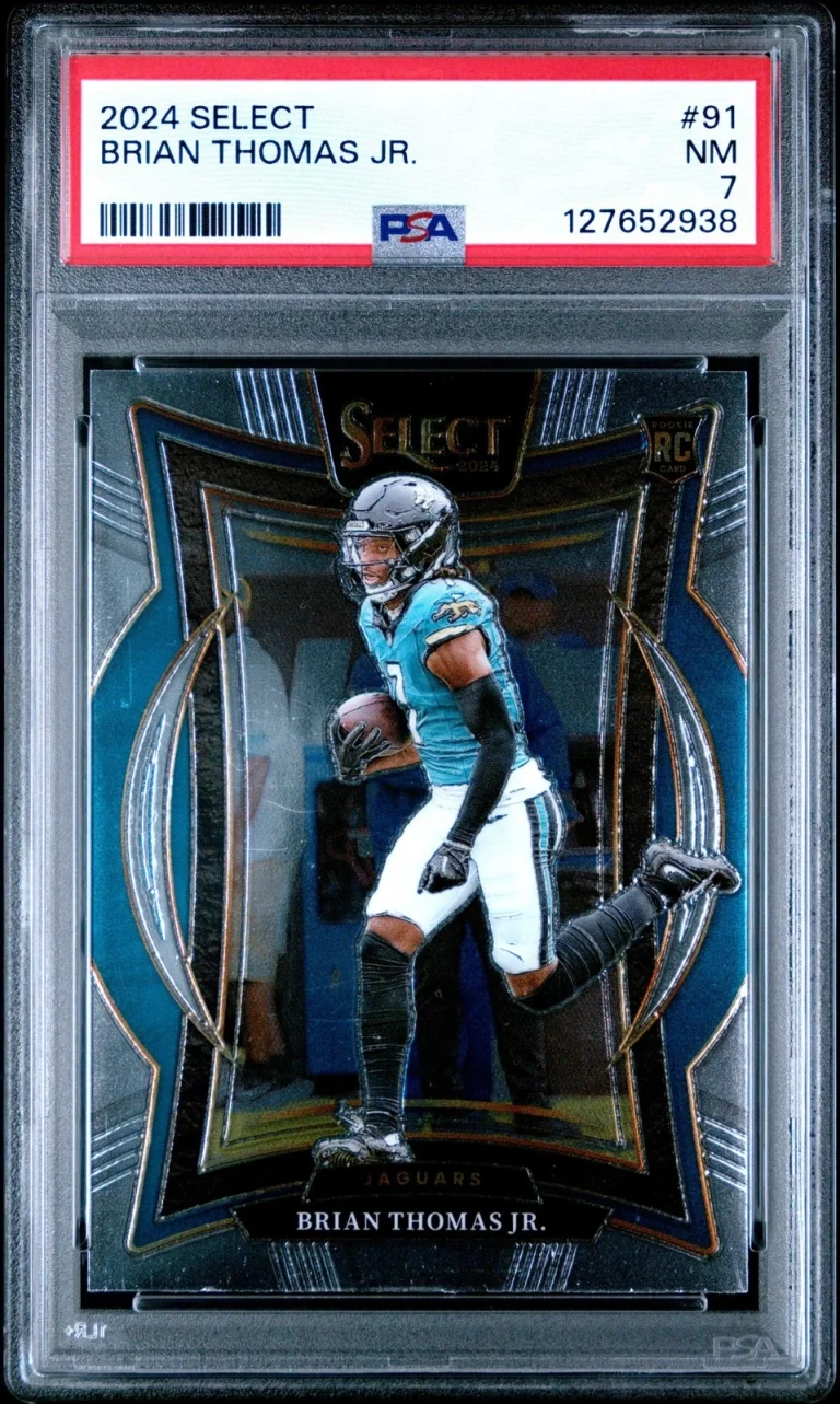Graded 2024 Panini Select Brian Thomas Jr. #91 Rookie Card PSA 7 Near Mint