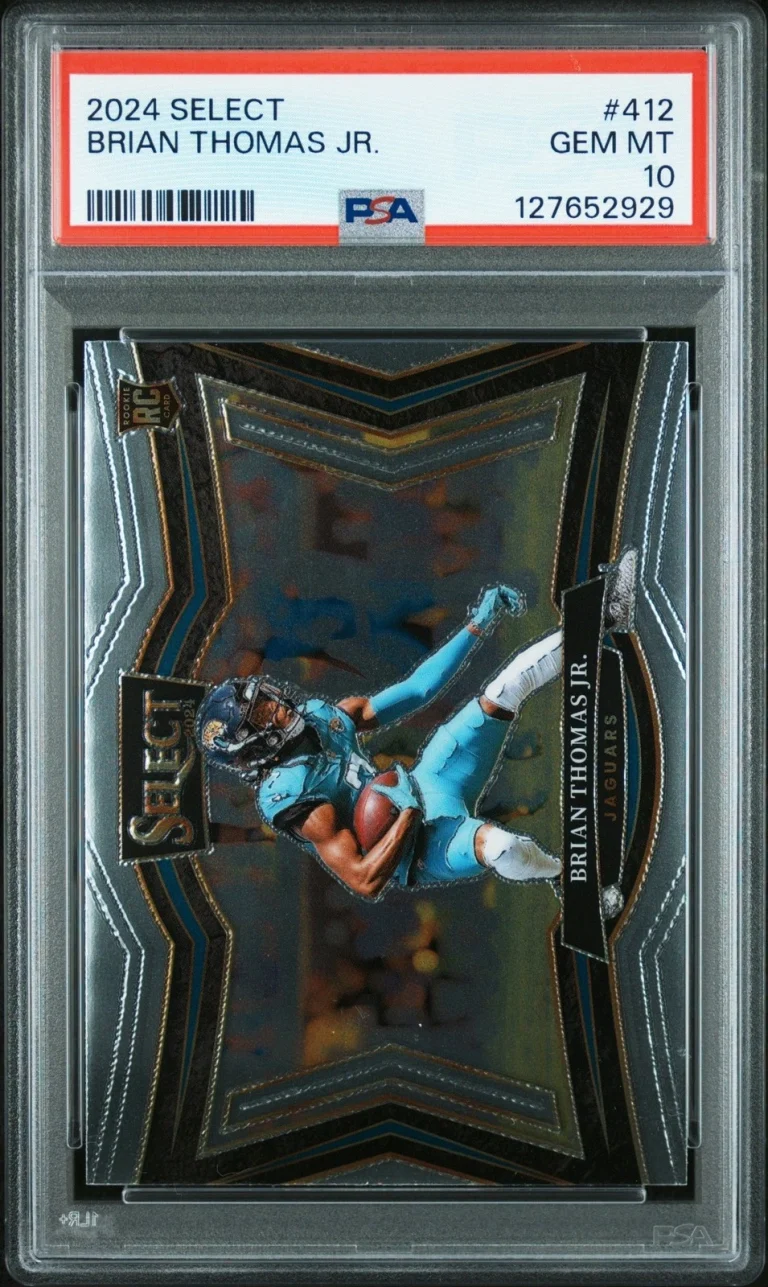 Graded 2024 Panini Select Brian Thomas Jr. #412 Rookie Card PSA 10