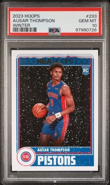 Graded 2023 Hoops Winter Ausar Thompson #293 Rookie RC Card PSA 10