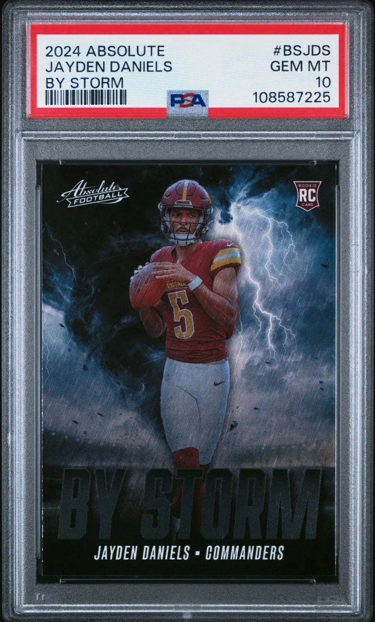 Graded 2024 Panini Absolute Jayden Daniels #BSJDS By Storm Card PSA 10