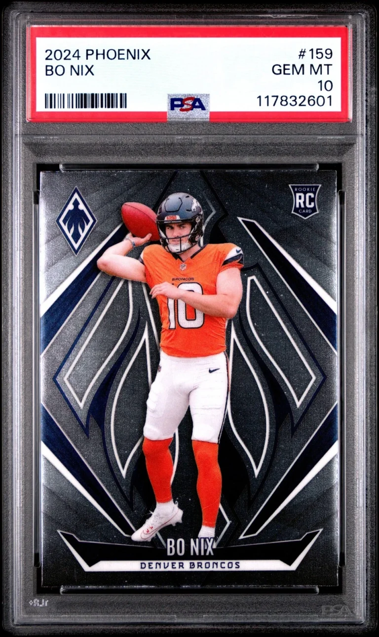 Graded 2024 Panini Phoenix Bo Nix #159 Rookie RC Card PSA 10 Gem Mint