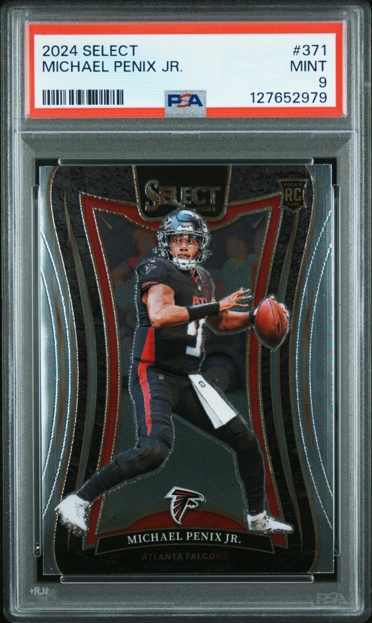 Graded 2024 Panini Select Michael Penix Jr. #371 Rookie RC Card PSA 9