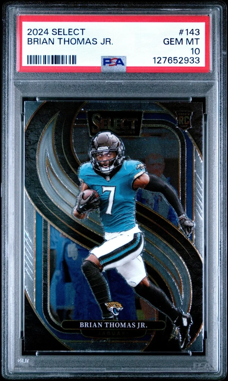 Graded 2024 Panini Select Brian Thomas Jr. #143 Rookie Card PSA 10