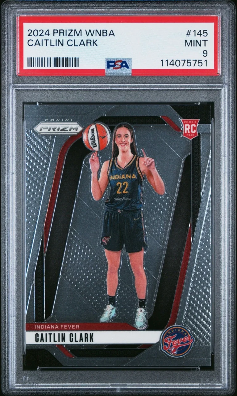 Graded 2024 Panini Prizm Caitlin Clark #145 Rookie RC Card PSA 9 Mint