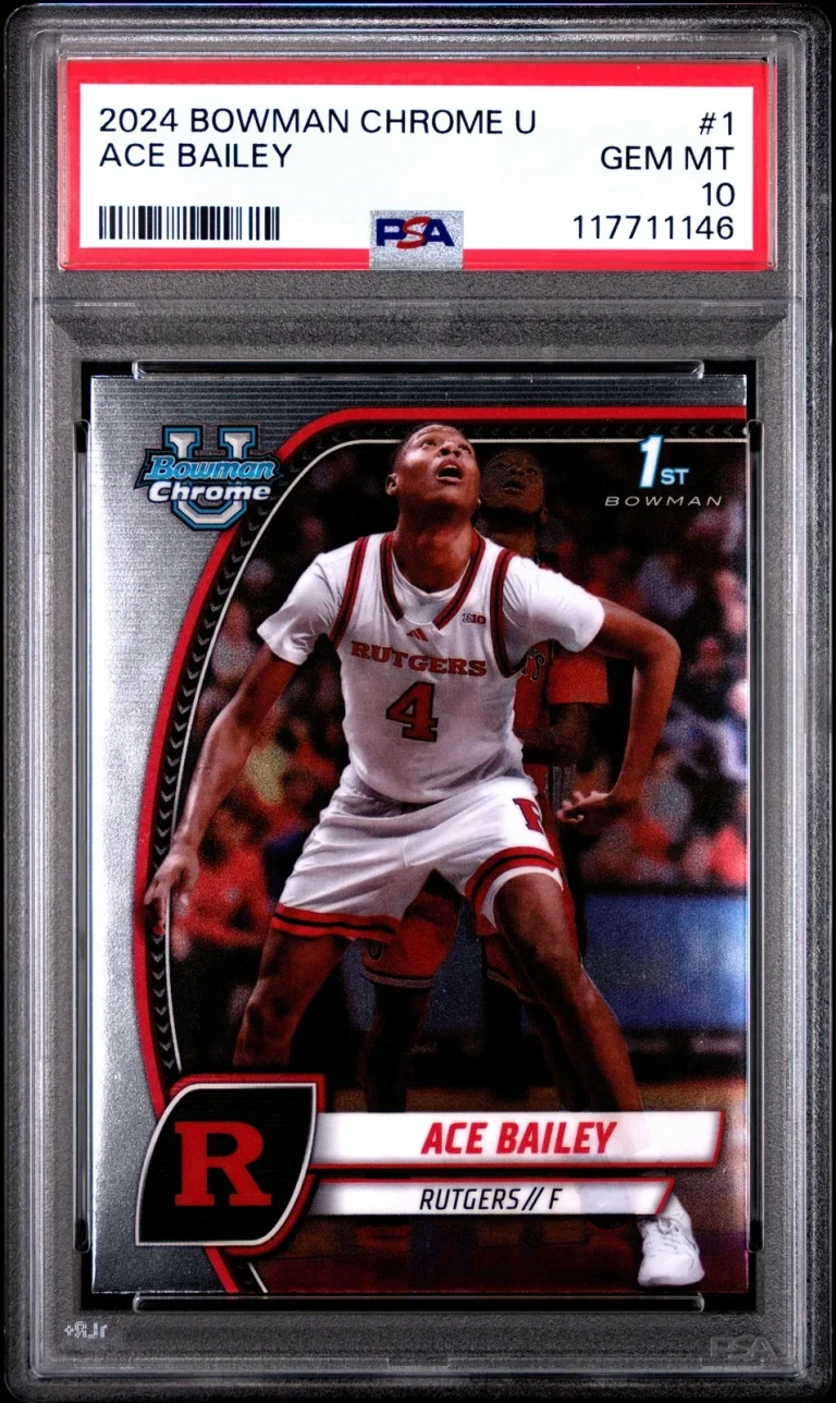 Graded 2024 Topps Bowman U Chrome Ace Bailey #1 Rookie RC Card PSA 10
