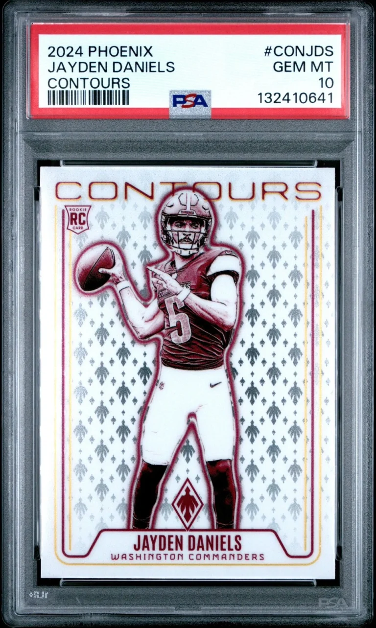 Graded 2024 Panini Phoenix Jayden Daniels #CONJDS Contours RC Card PSA 10