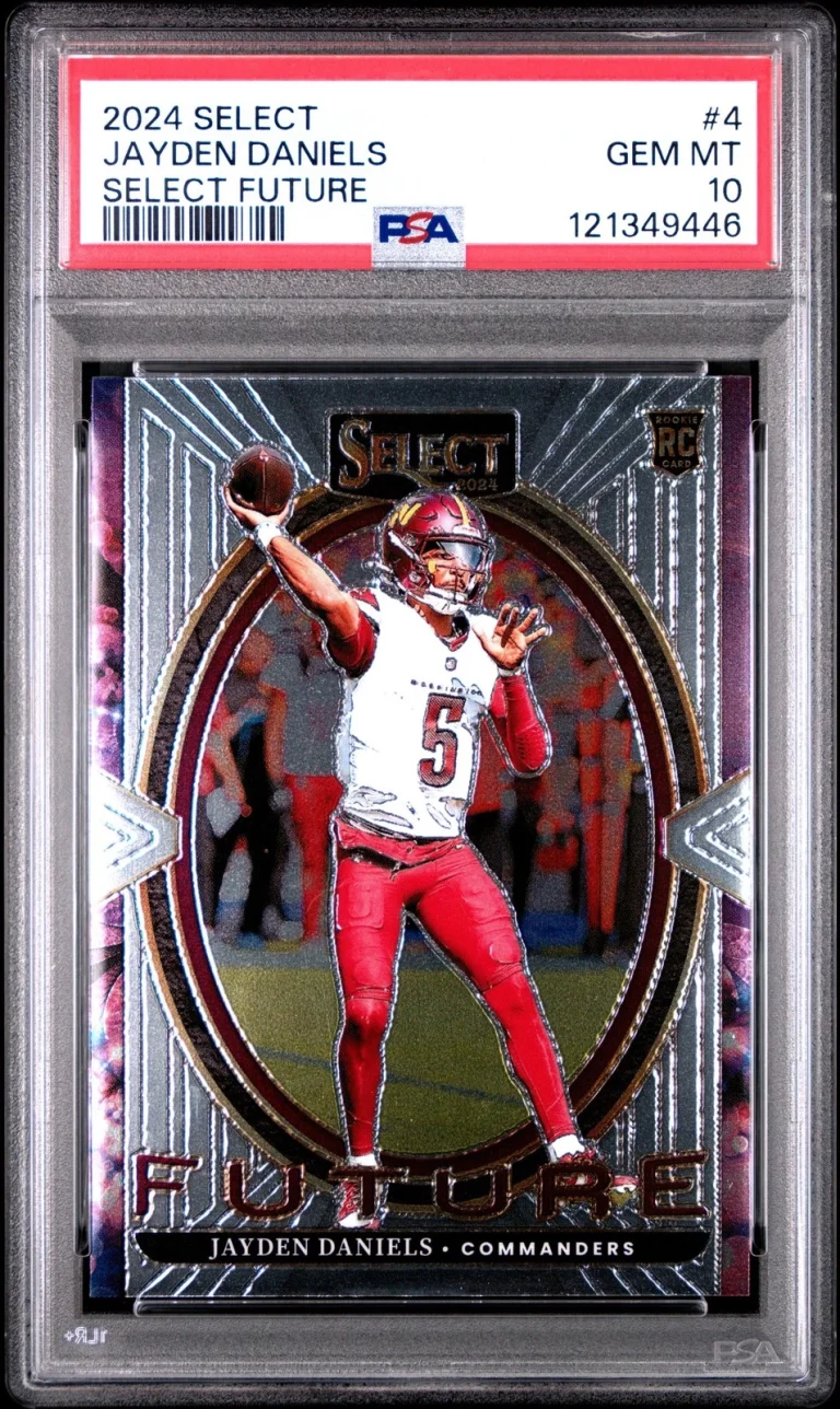 Graded 2024 Select Jayden Daniels #4 Select Futures RC Football Card PSA 10