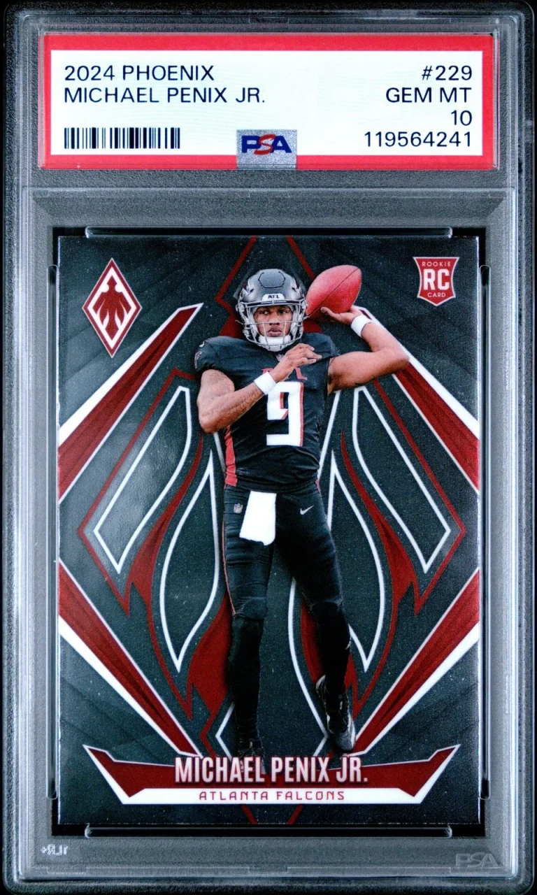 Graded 2024 Panini Phoenix Michael Penix Jr #229 Rookie RC Card PSA 10
