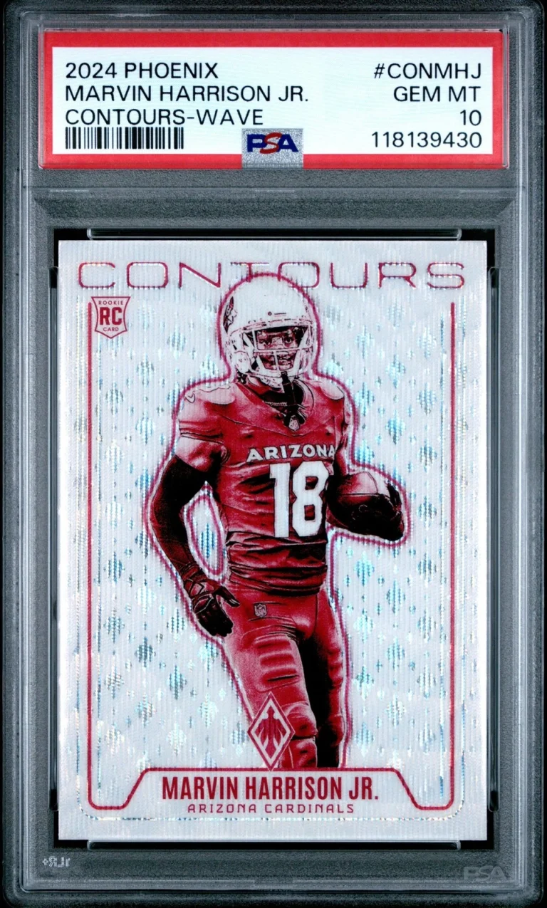 Graded 2024 Phoenix Marvin Harrison Jr #CONMHJ Contour Wave Card PSA 10