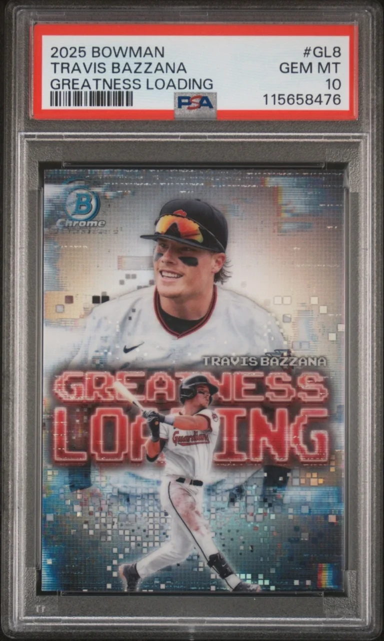 Graded 2025 Bowman Travis Bazzana #GL8 Greatness Loading RC Card PSA 10