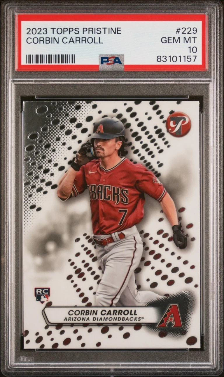 Graded 2023 Topps Pristine Corbin Carroll #229 Rookie RC Card PSA 10