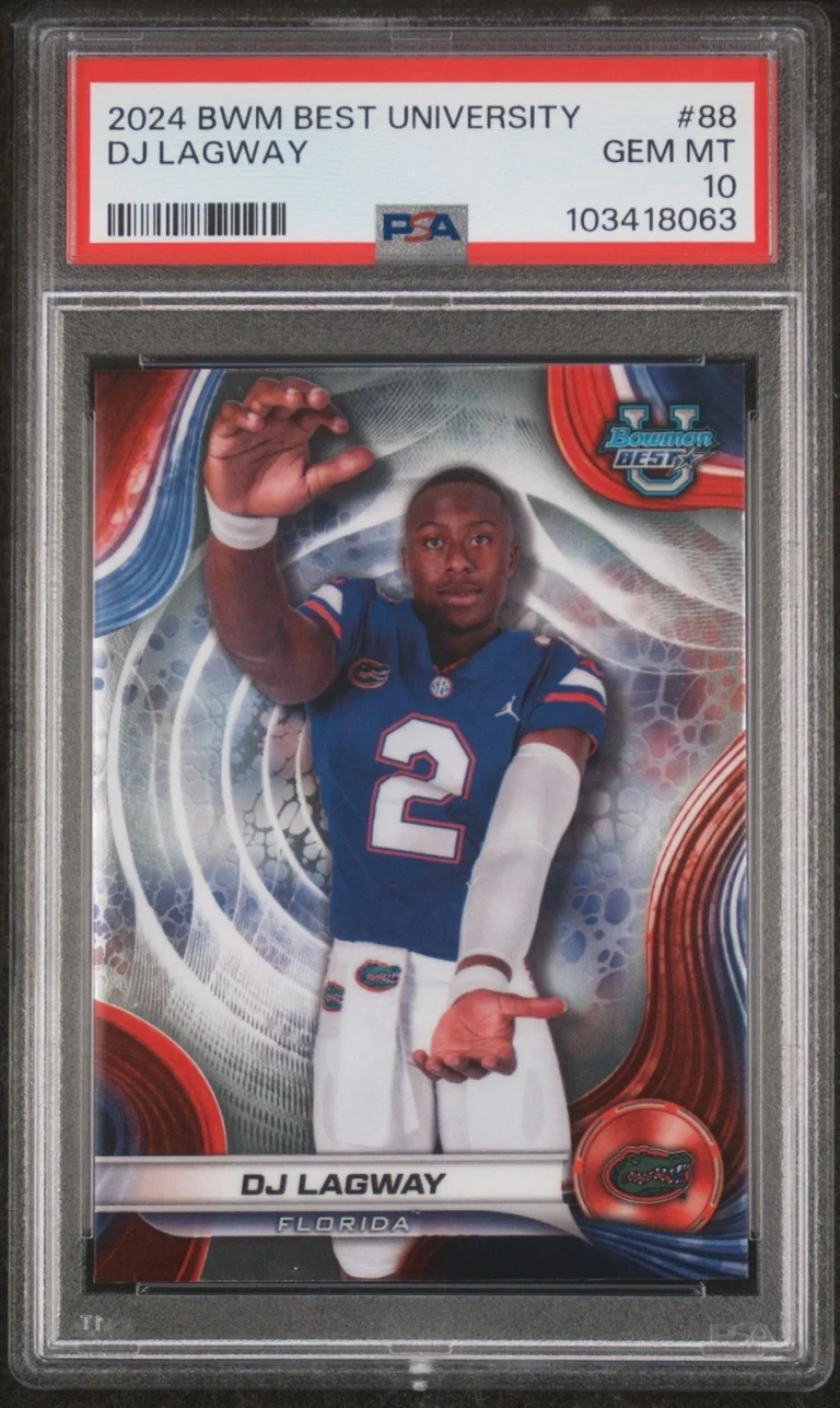 Graded 2024 Topps Bowman Best University DJ Lagway #88 RC Card PSA 10