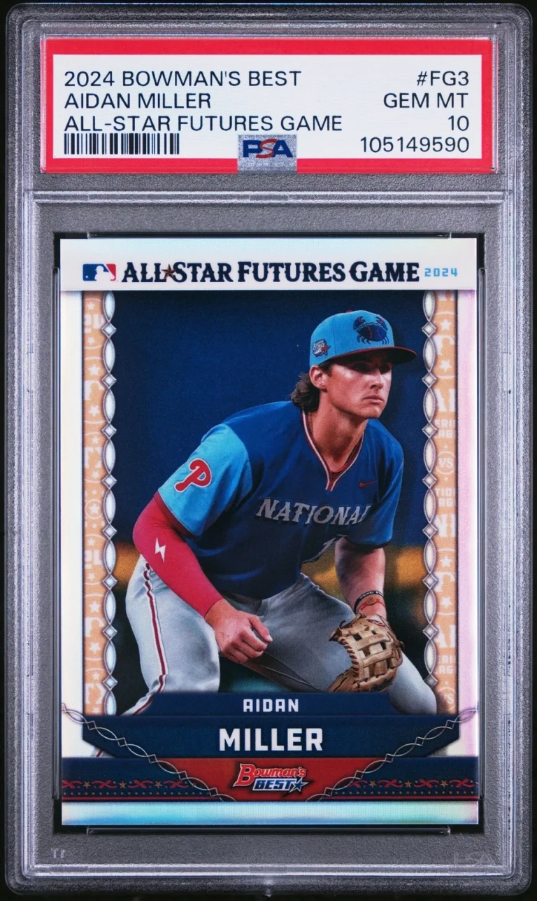 Graded 2024 Bowmans Best Aidan Miller #FG3 Futures Game RC Card PSA 10