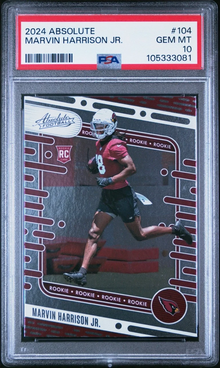 Graded 2024 Panini Absolute Marvin Harrison Jr #104 Rookie Card PSA 10