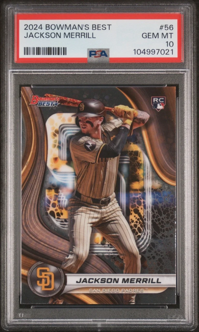 Graded 2024 Topps Bowmans Best Jackson Merrill #56 Rookie Card PSA 10