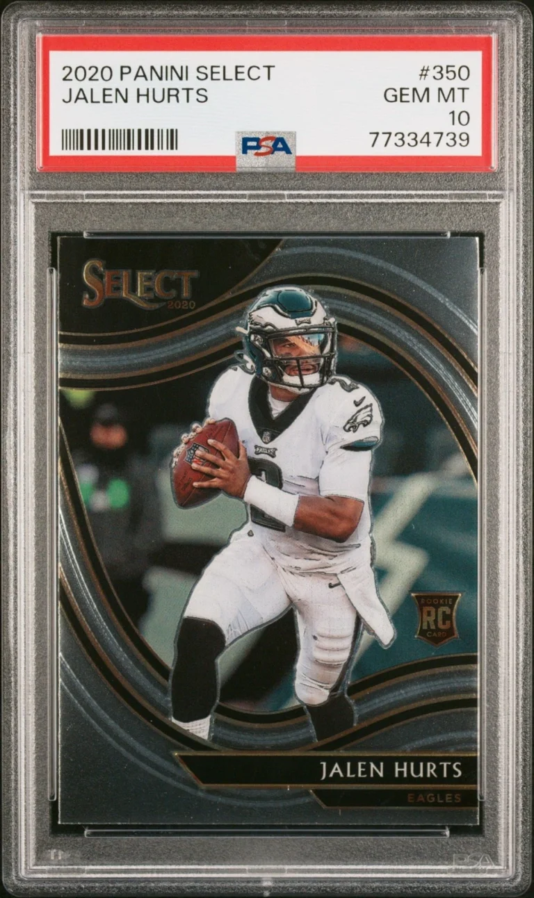 Graded 2020 Panini Select Jalen Hurts #350 Rookie RC Card PSA 10 Gem
