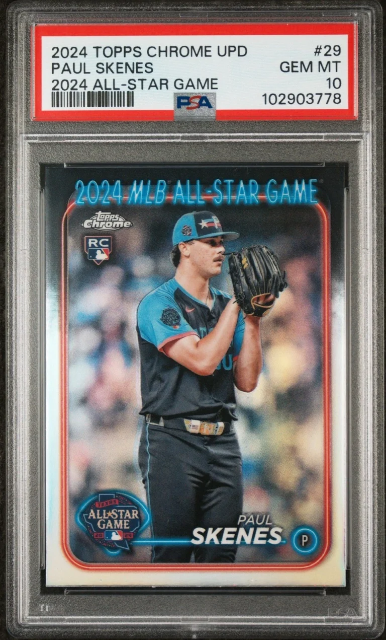 Graded 2024 Topps Chrome Update Paul Skenes #29 2024 ASG RC Card PSA 10