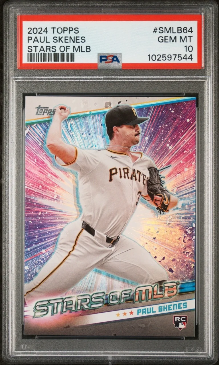 Graded 2024 Topps Paul Skenes #SMLB64 Stars of MLB Rookie Card PSA 10 Mint