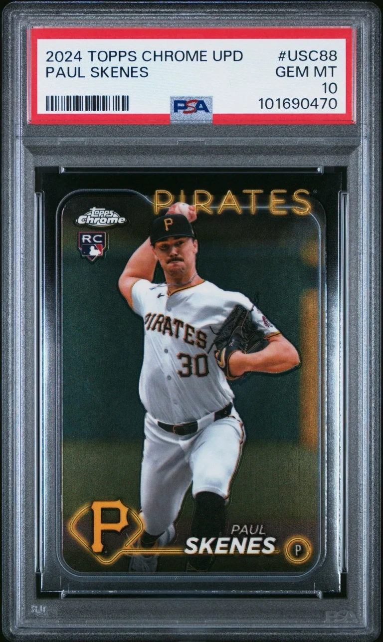 Graded 2024 Topps Chrome Update Paul Skenes #USC88 Rookie Card PSA 10 Mint