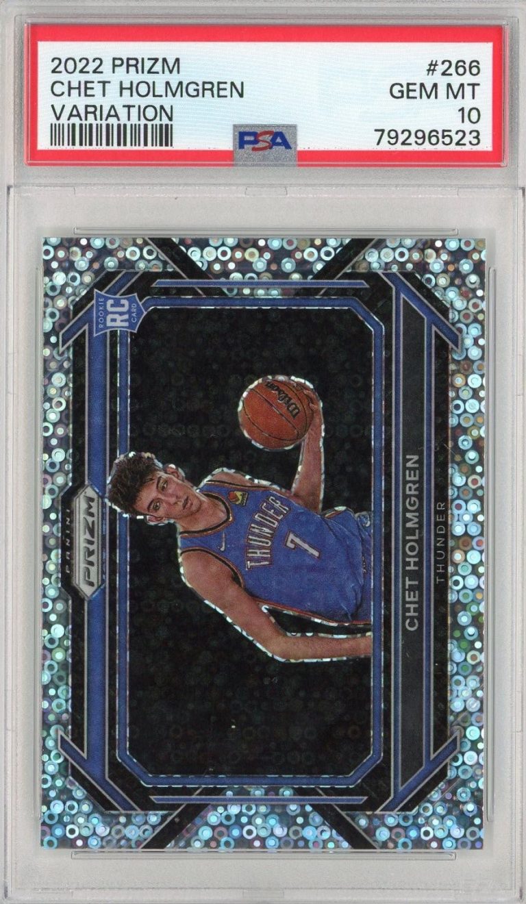 Graded 2022 Prizm Chet Holmgren #266 Variation Rookie RC Card PSA 10