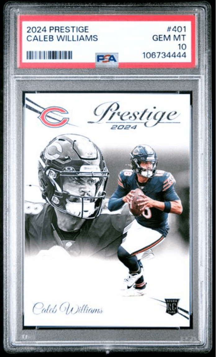 Graded 2024 Panini Prestige Caleb Williams #401 Rookie Card PSA 10