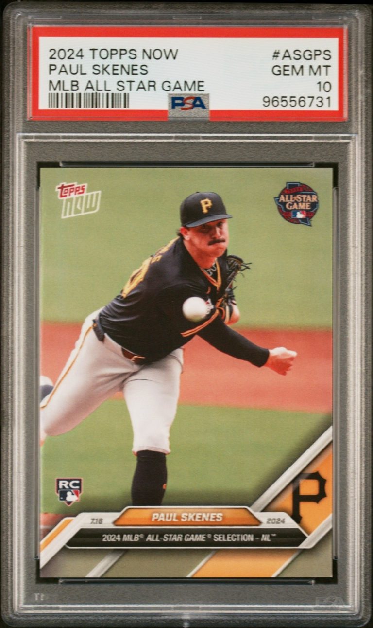 Graded 2024 Topps Now Paul Skenes #ASGPS MLB ASG Rookie RC Card PSA 10