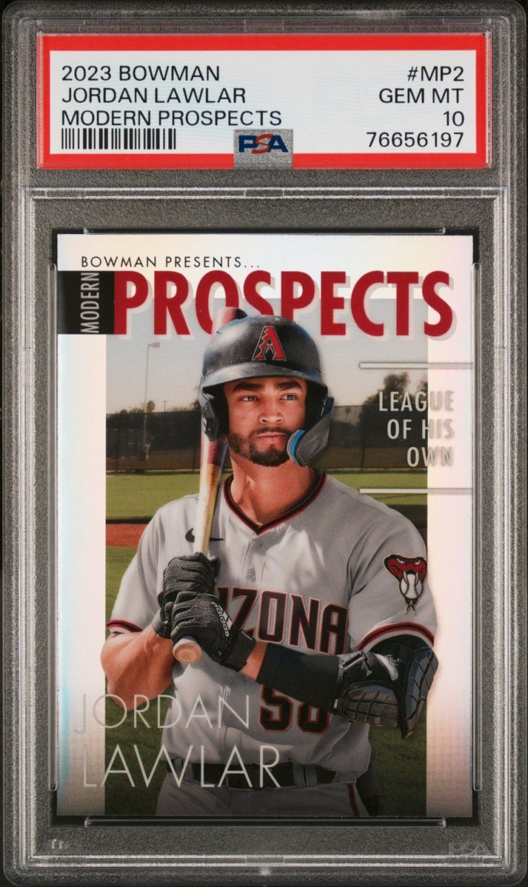 Graded 2023 Bowman Jordan Lawler #MP2 Modern Prospects RC Card PSA 10